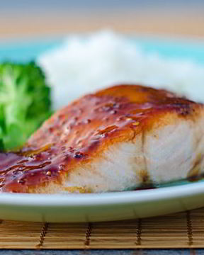 Семга в глазури