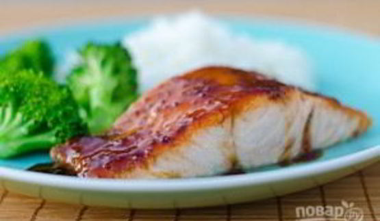 семга в глазури