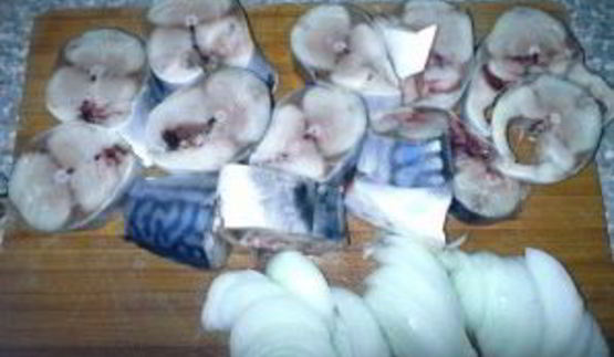 скумбрия соленая кусочками