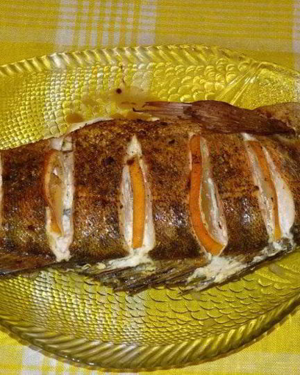 Рецепт судака с лимоном и луком