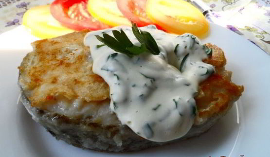 треска со сливочным соусом