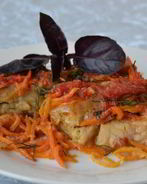 Треска, запеченная в духовке под соусом