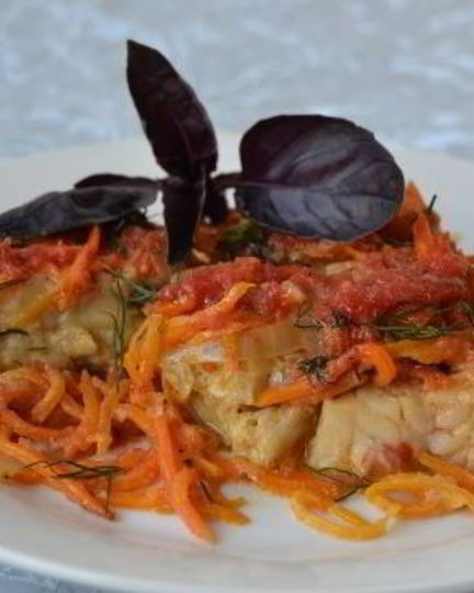 Рецепт трески, запеченной в духовке под соусом