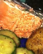 Запеченная форель в кефирном маринаде