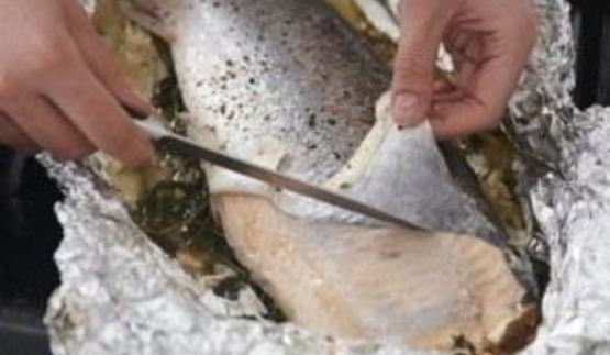 запеченная горбуша в фольге