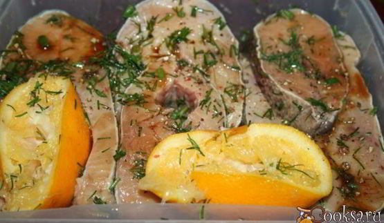 жареная форель с имбирно-апельсиновой ноткой