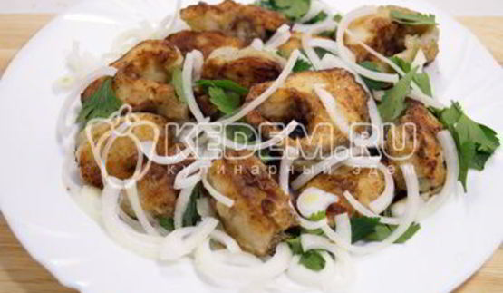 жареный минтай