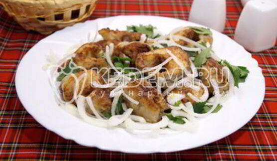 жареный минтай