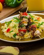 Куриный шашлык с кус-кусом