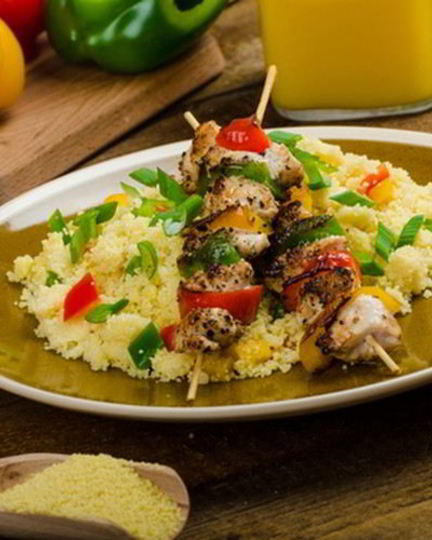 Рецепт куриного шашлыка с кус-кусом