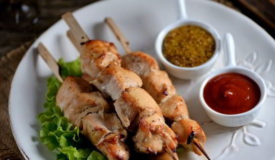 куриный шашлык в банке в духовке