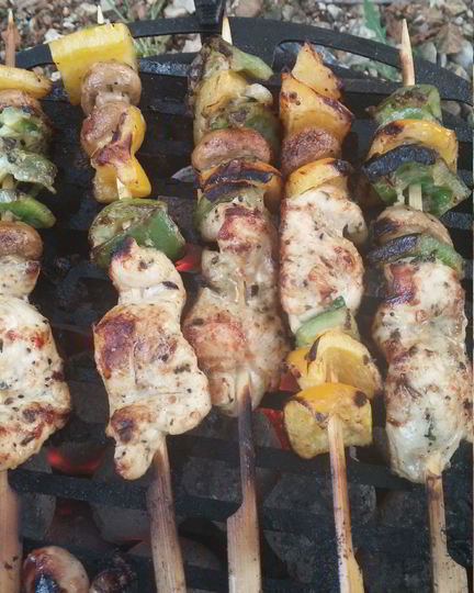 Рецепт куриных шашлычков в соусе барбекю