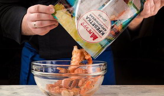 шашлычки из креветок в апельсиновом маринаде