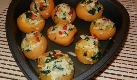 шашлычок с запечеными фаршированными репками