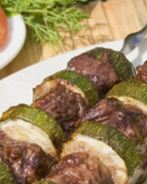 Шашлык из баранины с кабачками