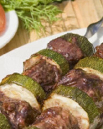 Рецепт шашлыка из баранины с кабачками