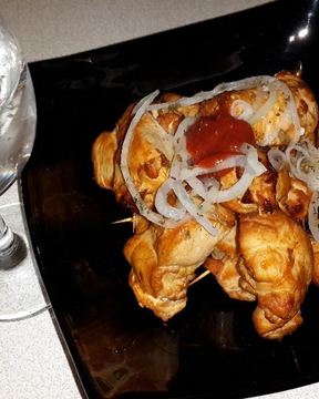 Шашлык из куриной грудки в духовке