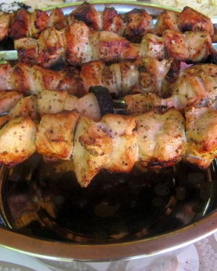 Рецепт шашлыка из курицы с лимоном