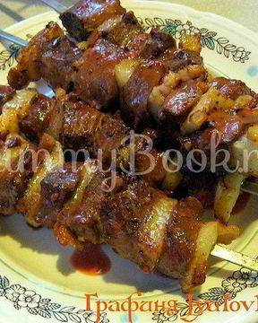 Шашлык из печени