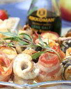 Шашлык из рыбы с яблочным соусом