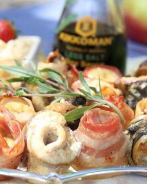 Шашлык из рыбы с яблочным соусом