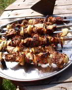 Шашлык из свинины маринованной в кефире