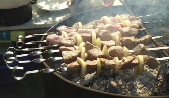 шашлык из свинины маринованной в кефире