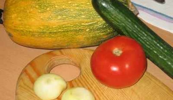 шашлык с овощами в духовке