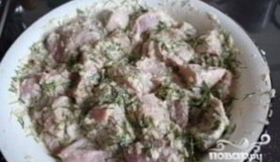 шашлык в майонезе