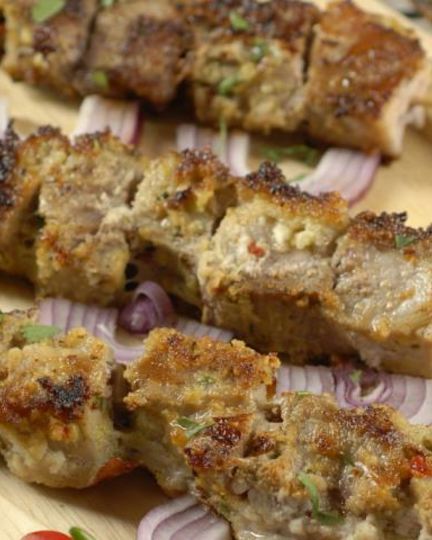 Рецепт свиных шашлыков в кокосовой стружке