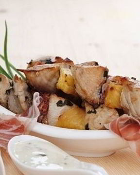 Экзотический шашлык из куриного филе