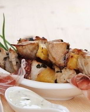 Экзотический шашлык из куриного филе