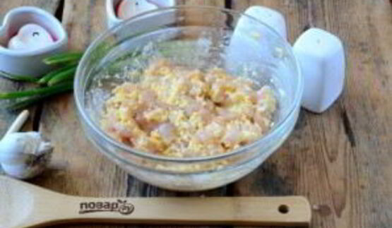 рубленые шницели из курицы с сыром