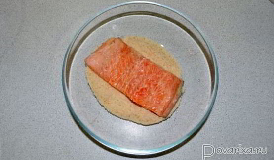 шницель из семги, лосося, форели