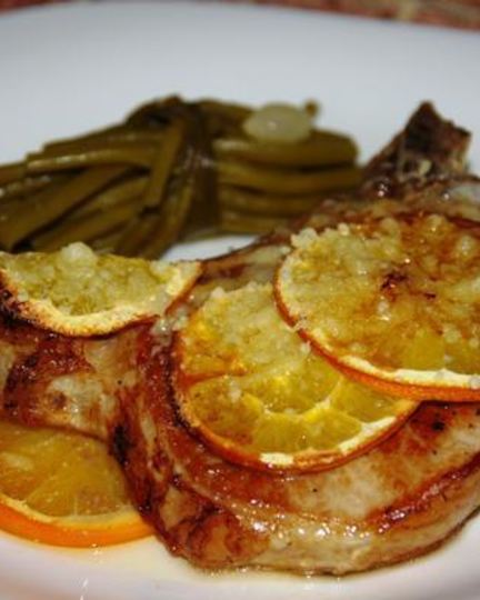 Рецепт апельсинового стейка на косточке