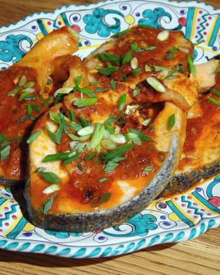 Рецепт пряных стейков из семги