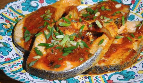 пряные стейки из семги