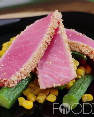 Рыбный стейк из тунца