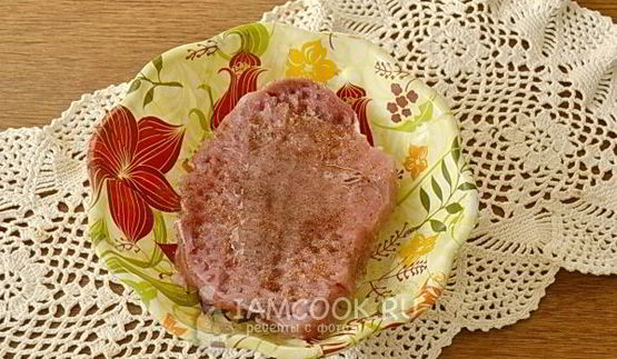 стейк из свинины в фольге