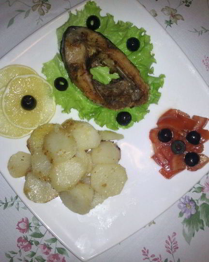 Рецепт стейка карпа с овощами