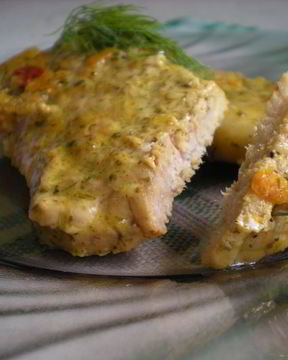 Стейк по-карибски в маринаде с апельсинами и чили