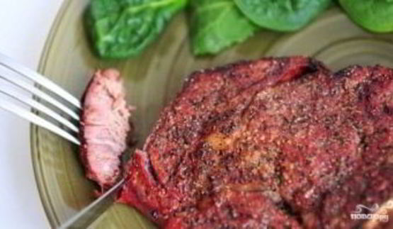 стейк рибай на гриле