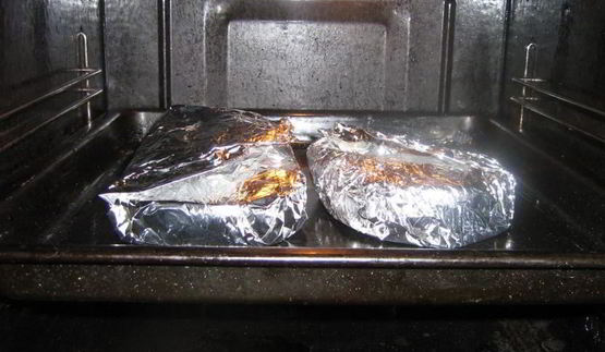 стейк семги в духовке в фольге