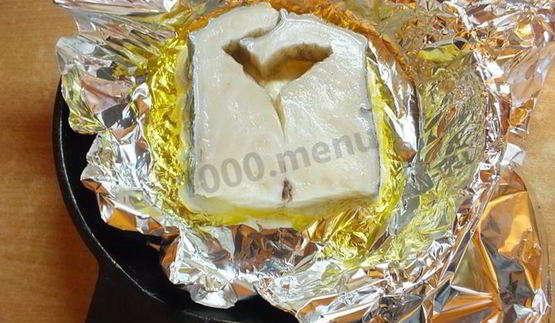 стейк зубатки в духовке