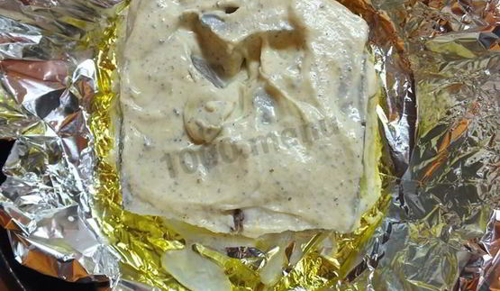 стейк зубатки в духовке