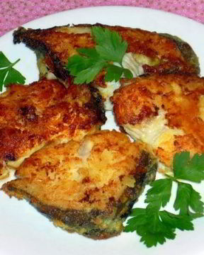 Стейк зубатки в мультиварке