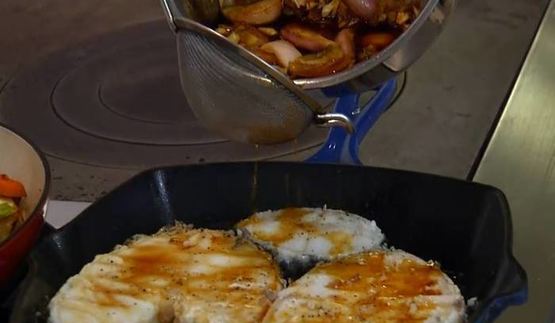 стейки из белой рыбы в соусе терияки