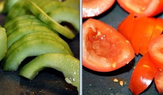 стеклянная лапша с фаршем и овощами