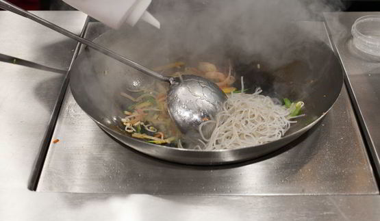 стеклянная лапша с креветками