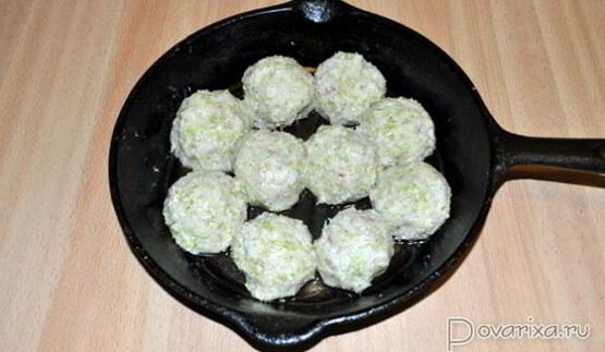 рыбные тефтели с кабачком